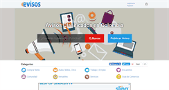 Desktop Screenshot of evisos.com.co
