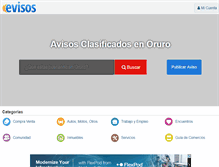 Tablet Screenshot of oruro.evisos.com.bo