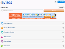 Tablet Screenshot of cordillera.evisos.com.py