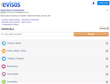 Tablet Screenshot of monagas.evisos.com.ve