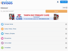 Tablet Screenshot of guaira.evisos.com.py