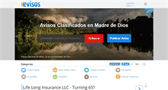 Desktop Screenshot of madrededios.evisos.com.pe