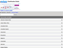 Tablet Screenshot of misiones.evisos.net