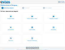 Tablet Screenshot of post.evisos.com.py