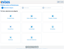 Tablet Screenshot of post.evisos.com.do