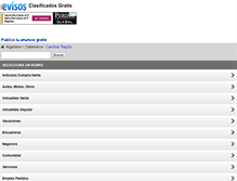 Tablet Screenshot of catamarca.evisos.net