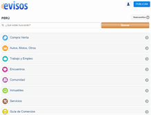 Tablet Screenshot of huancavelica.evisos.com.pe