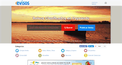 Desktop Screenshot of paysandu.evisos.com.uy