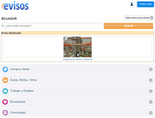 Tablet Screenshot of evisos.ec