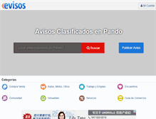 Tablet Screenshot of pando.evisos.com.bo