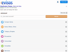 Tablet Screenshot of montevideo.evisos.com.uy