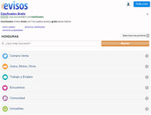 Tablet Screenshot of evisos.hn
