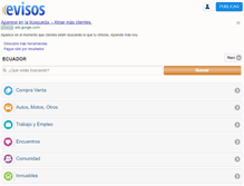 Tablet Screenshot of napo.evisos.ec