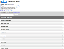 Tablet Screenshot of guanacaste.evisos.net