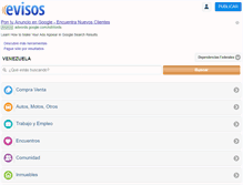 Tablet Screenshot of depfederales.evisos.com.ve