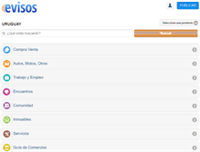 Tablet Screenshot of m.evisos.com.uy