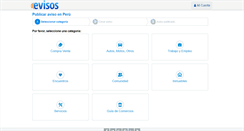 Desktop Screenshot of post.evisos.com.pe