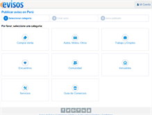 Tablet Screenshot of post.evisos.com.pe