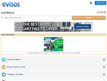 Tablet Screenshot of escuintla.evisos.com.gt