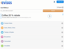 Tablet Screenshot of elprogreso.evisos.com.gt