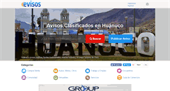 Desktop Screenshot of huanuco.evisos.com.pe