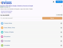 Tablet Screenshot of lalibertad.evisos.com.sv