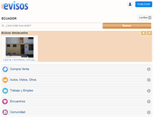 Tablet Screenshot of losrios.evisos.ec