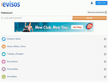 Tablet Screenshot of evisos.com.py