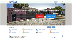 Desktop Screenshot of coloniadesacramento.evisos.com.uy