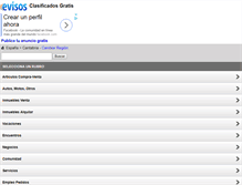 Tablet Screenshot of cantabria.evisos.net