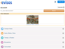 Tablet Screenshot of esmeraldas.evisos.ec