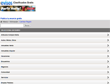Tablet Screenshot of michoacan.evisos.net