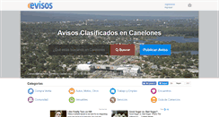 Desktop Screenshot of canelones.evisos.com.uy