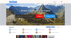 Desktop Screenshot of cusco.evisos.com.pe