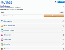 Tablet Screenshot of cusco.evisos.com.pe